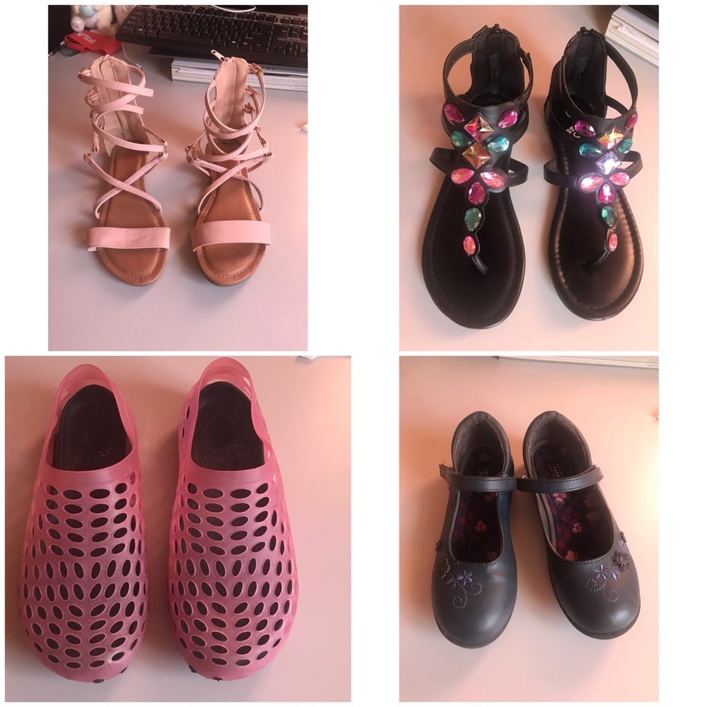 Girls sandals size 3/shoes bundles